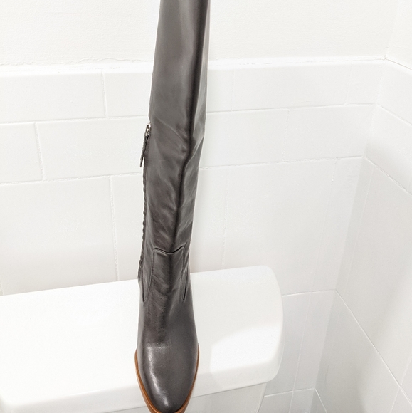 Zara leather knee high boots - Picture 9 of 16